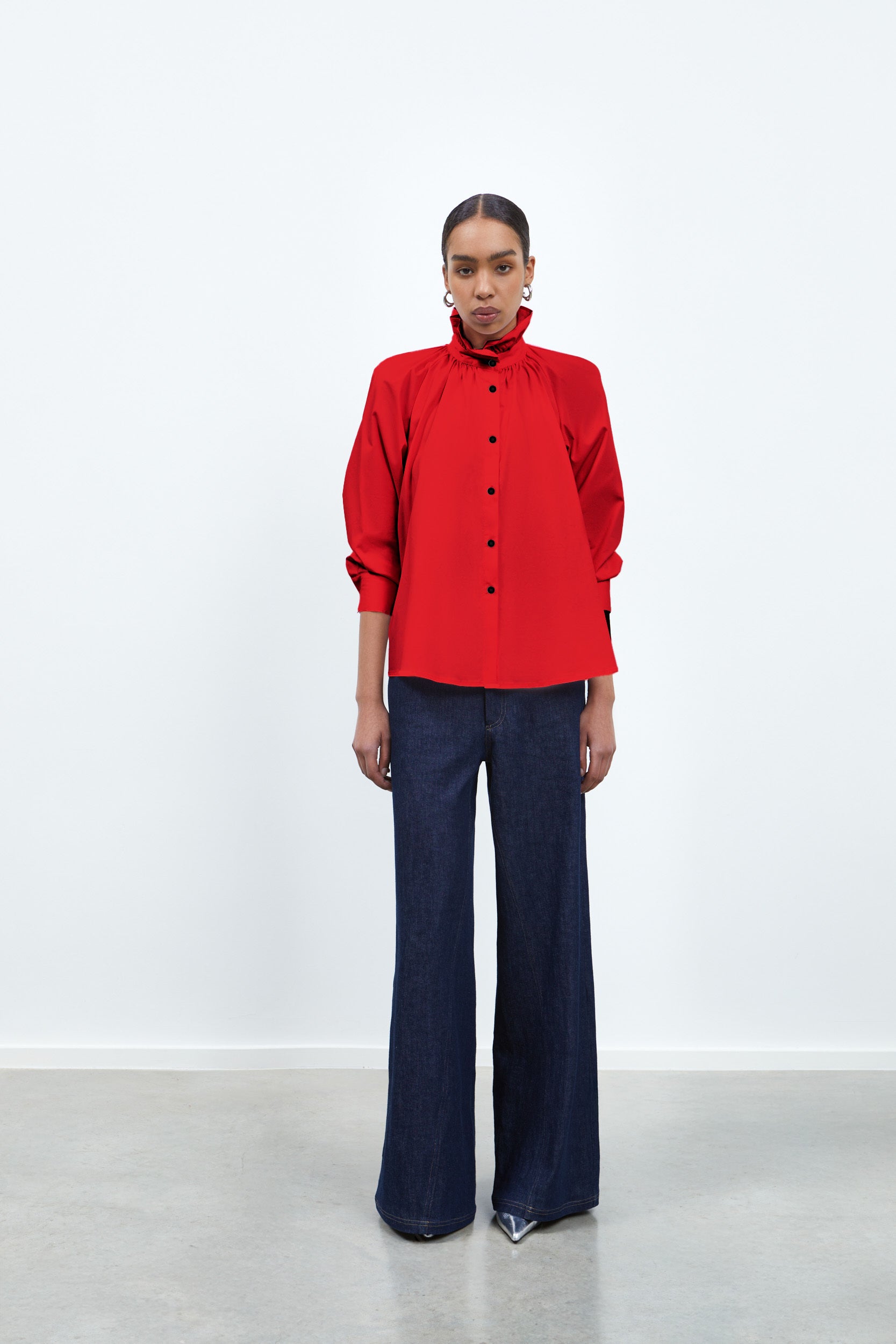 RHÚNE Amy Shirt Shirt Red
