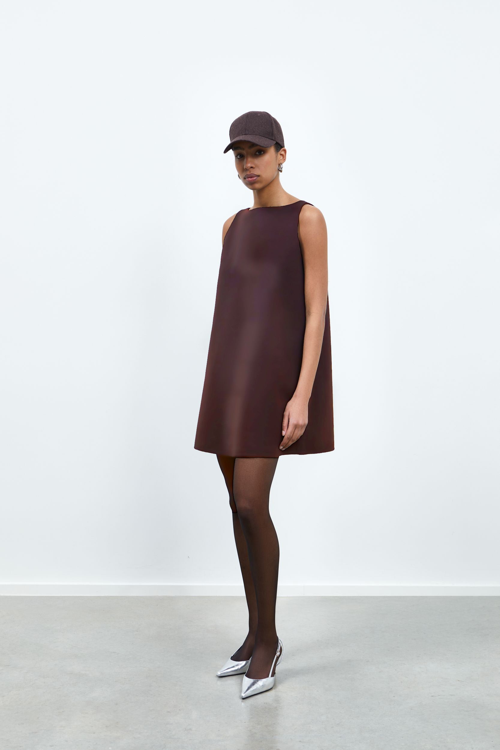 RHÚNE Barbara Dress Dress Brown duchesse