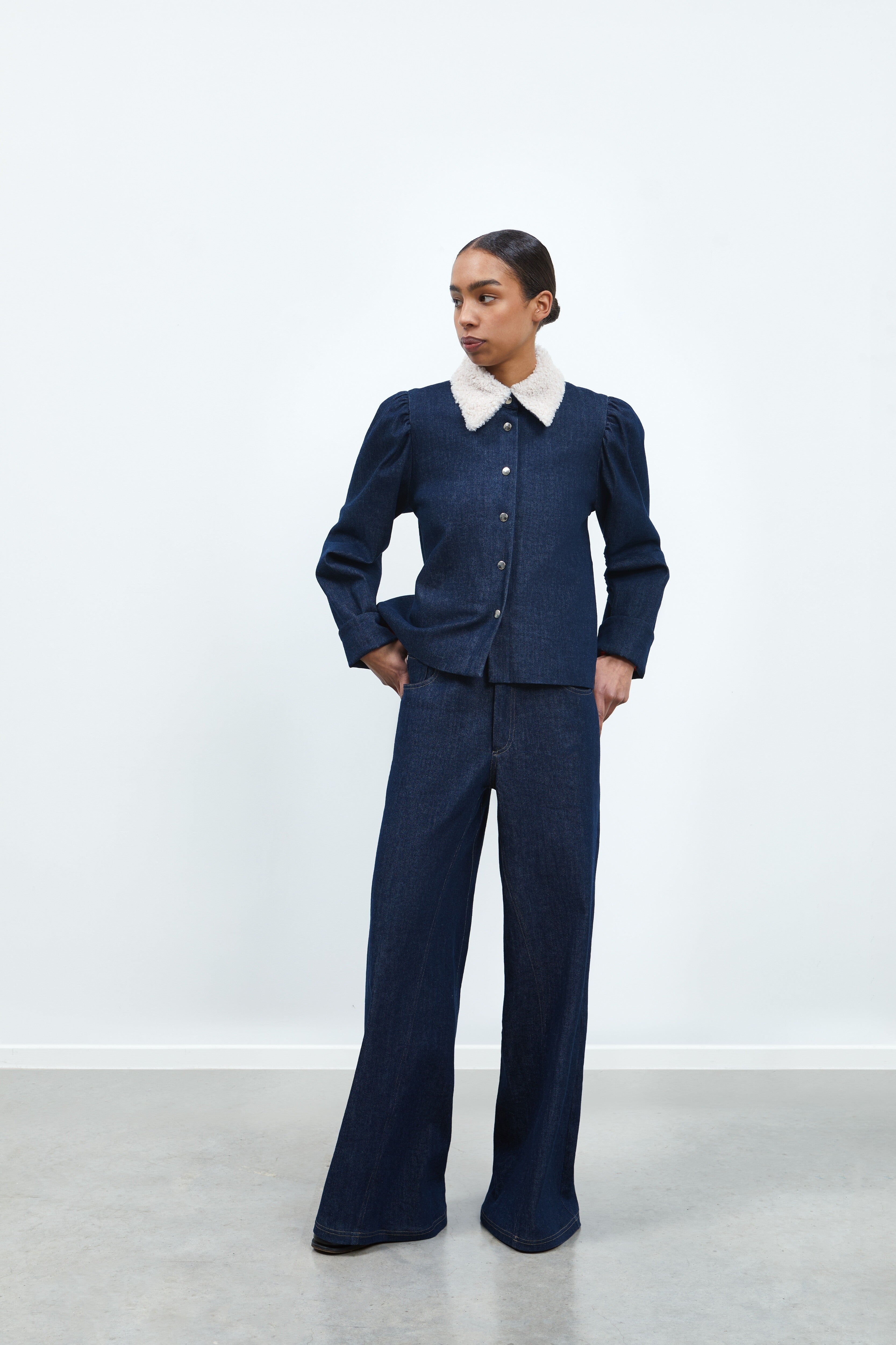 RHÚNE Ella Jacket Jackets Navy denim