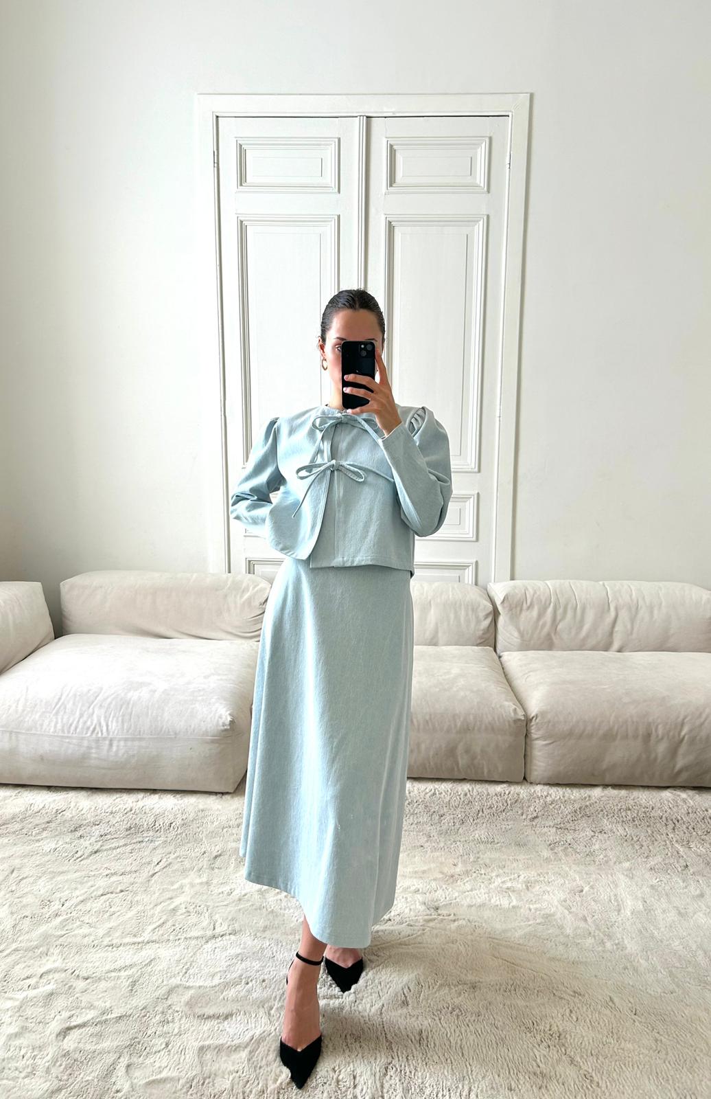 RHÚNE Kate Skirt Denim Skirt