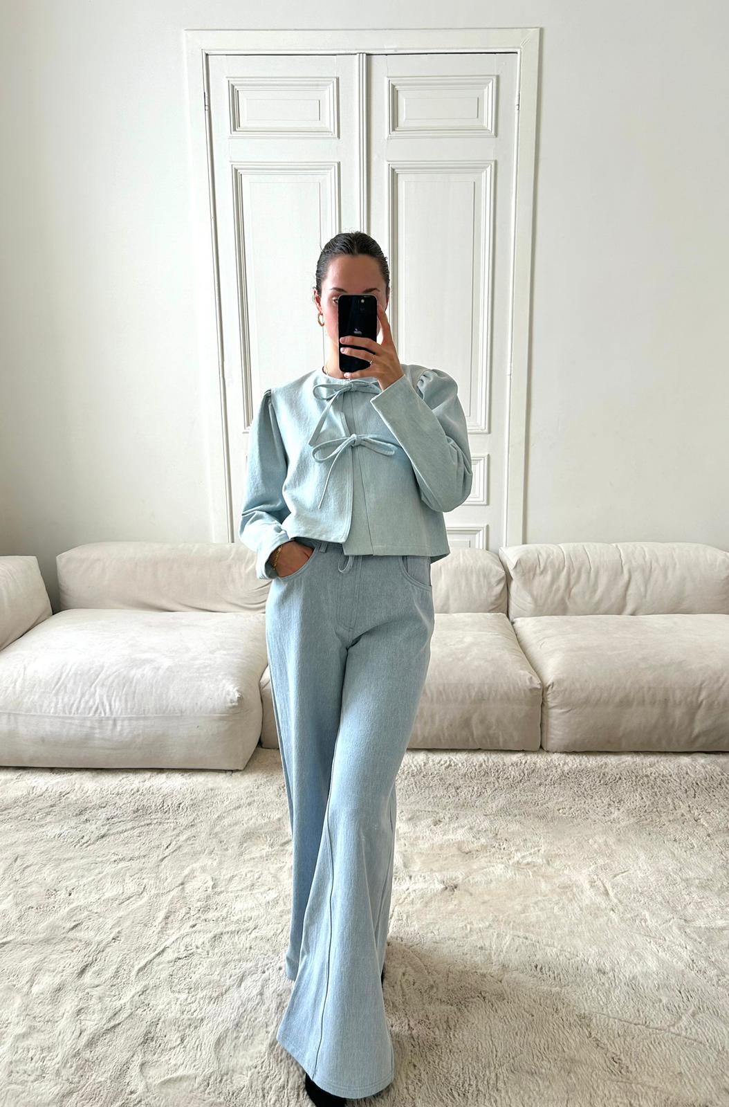 RHÚNE Louise Top Tops Light Blue