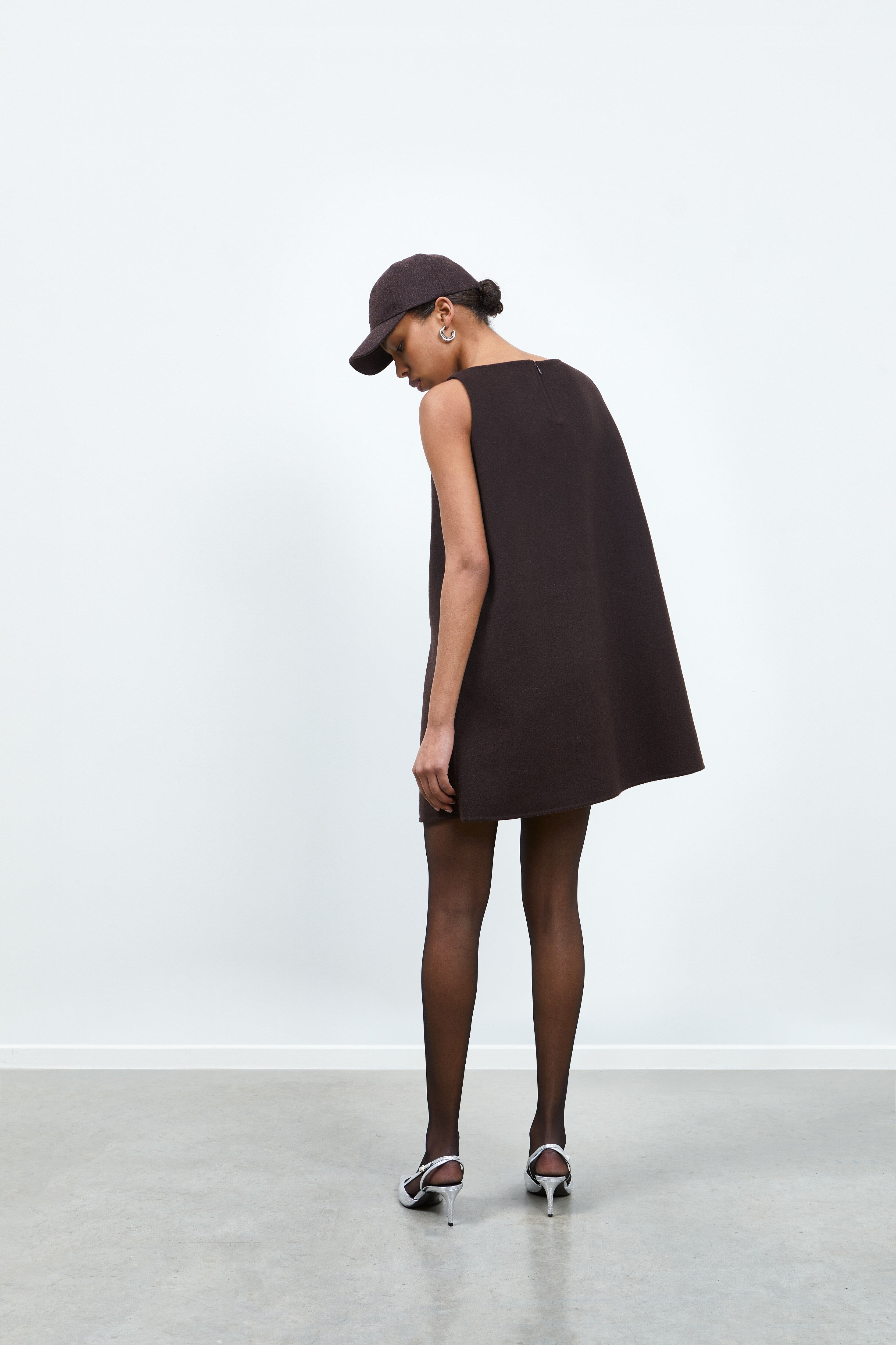 RHÚNE Barbara Dress Double face Dress Brown double face