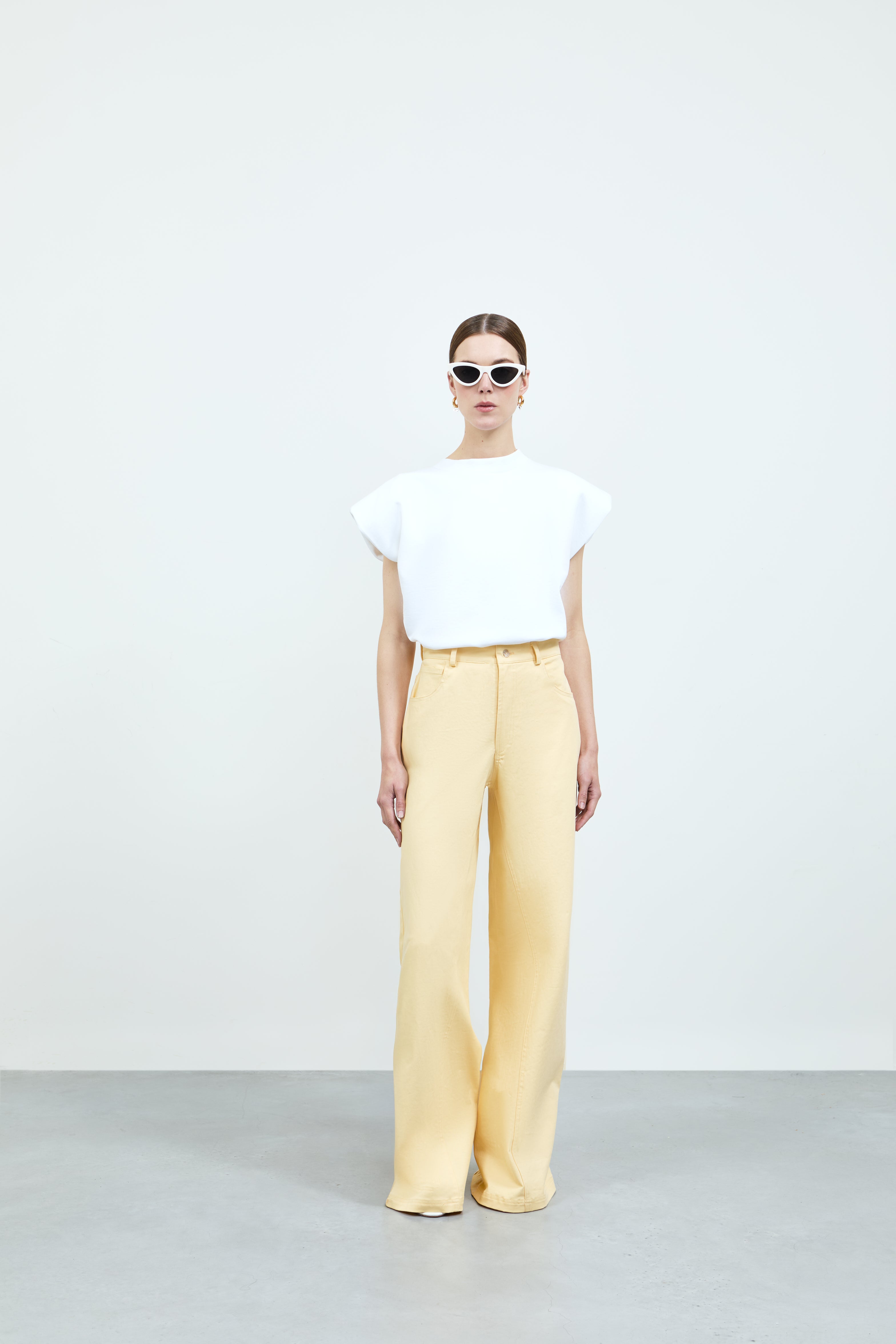 Feline Pants - Yellow