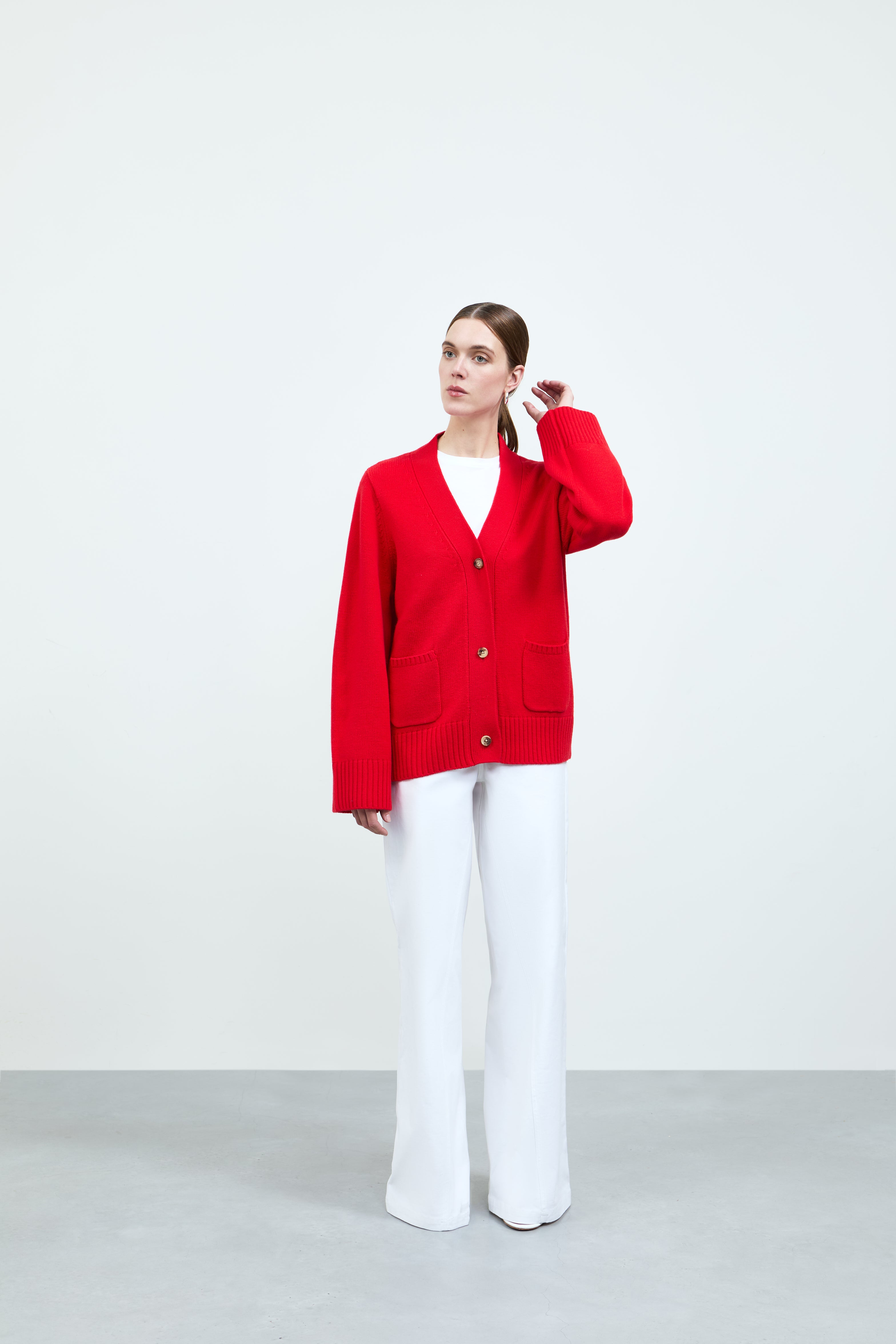 Linn Cardigan - Red