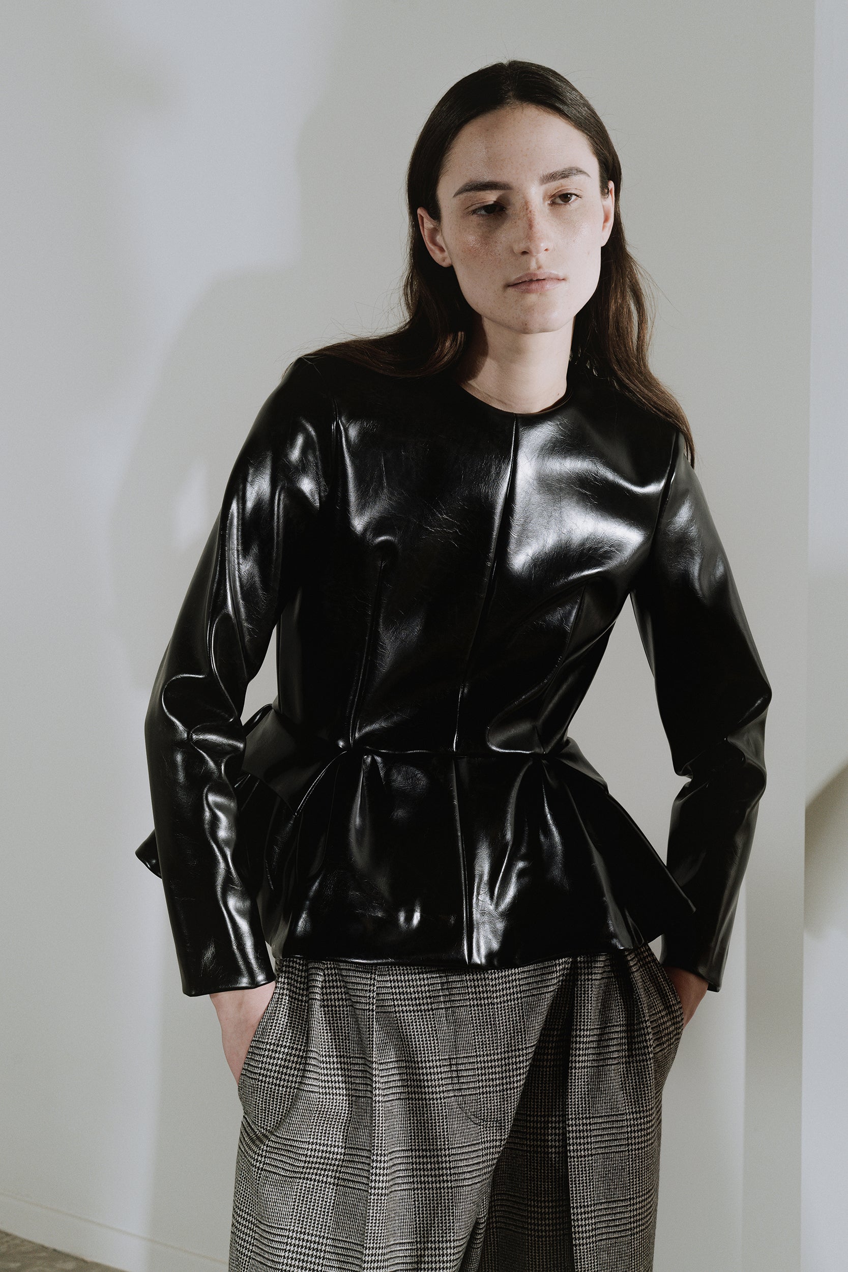 Ida Long Sleeves Leather