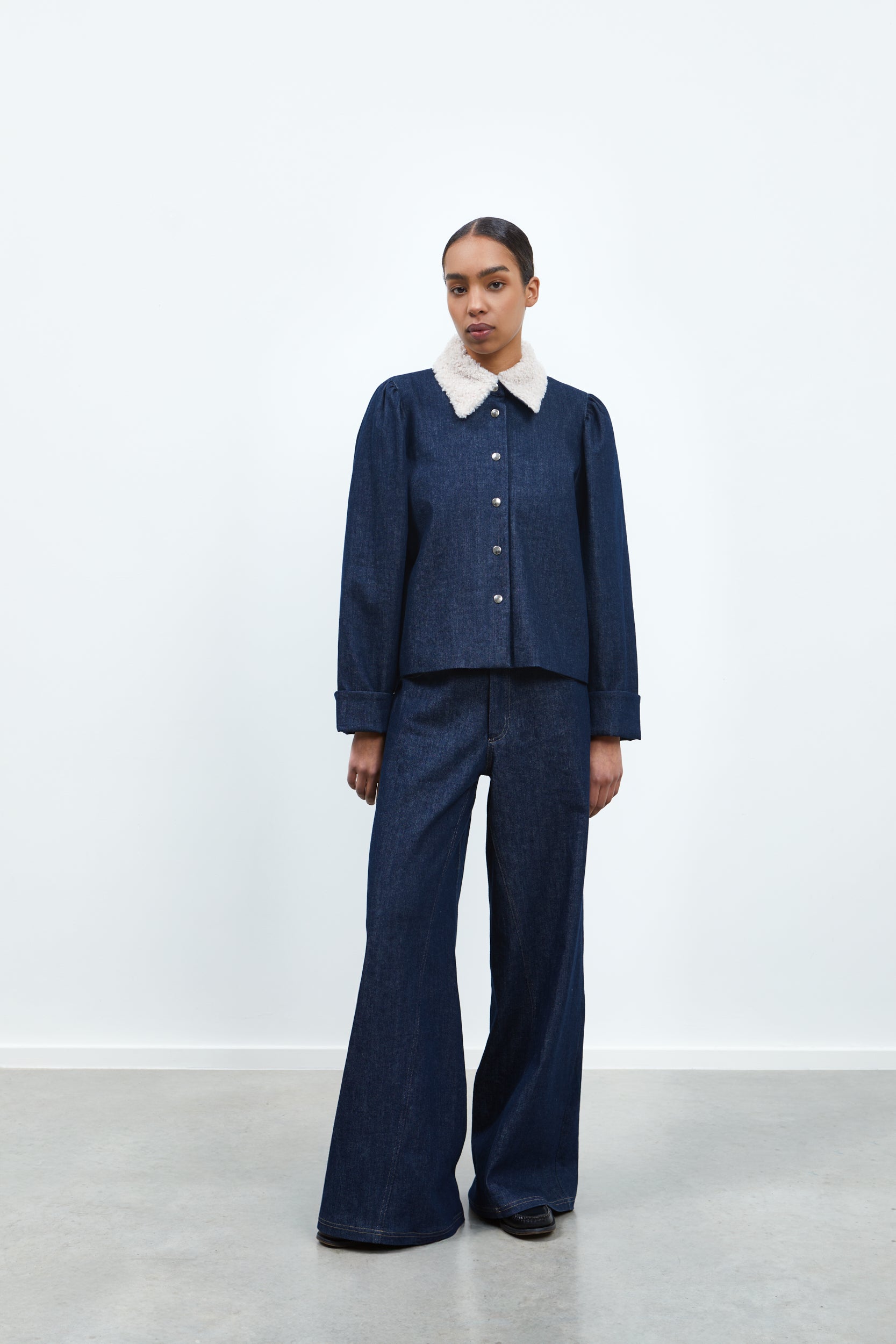RHÚNE Ella Jacket Jackets Navy denim