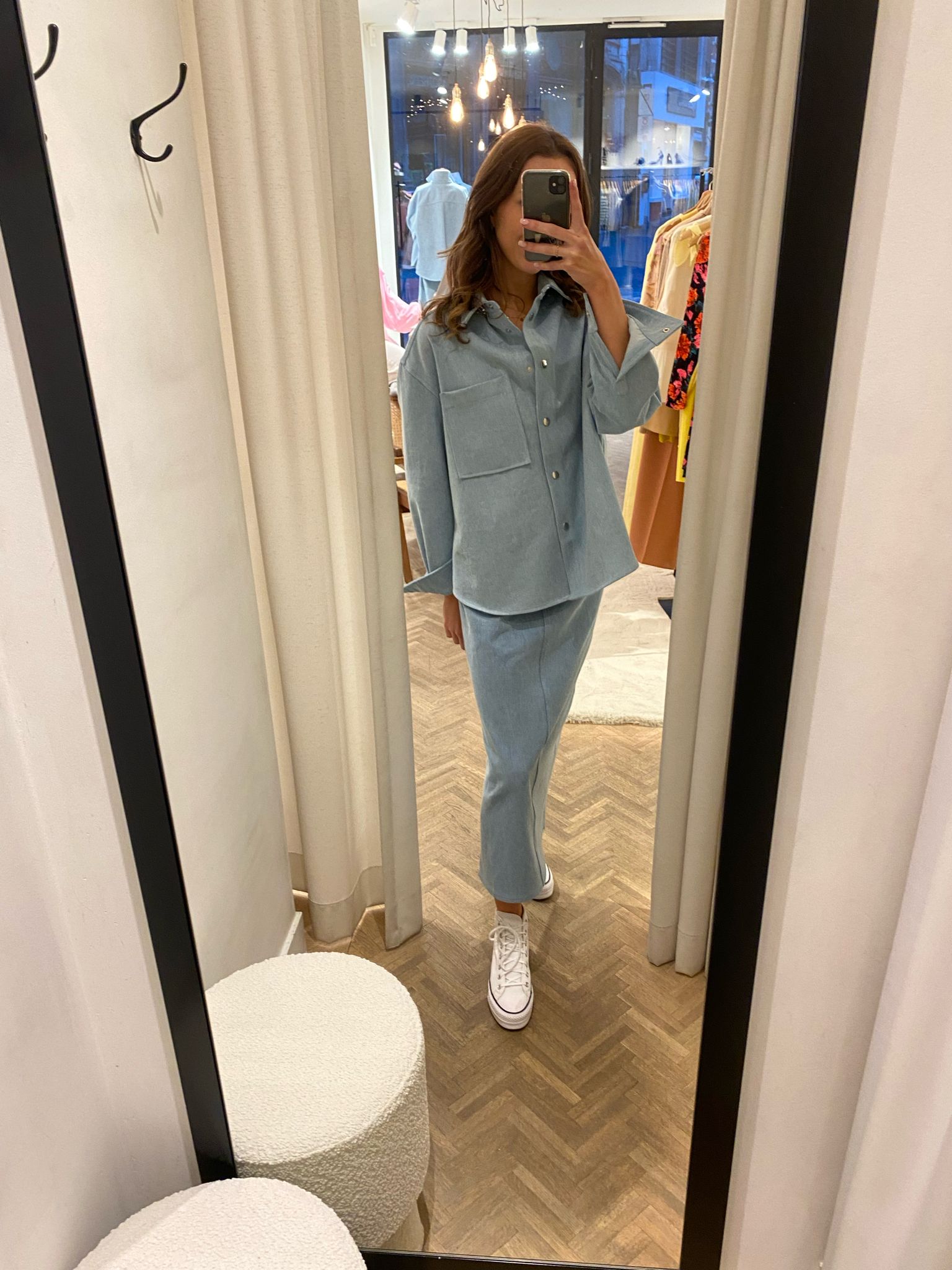 RHÚNE Isa Denim Skirt Skirt