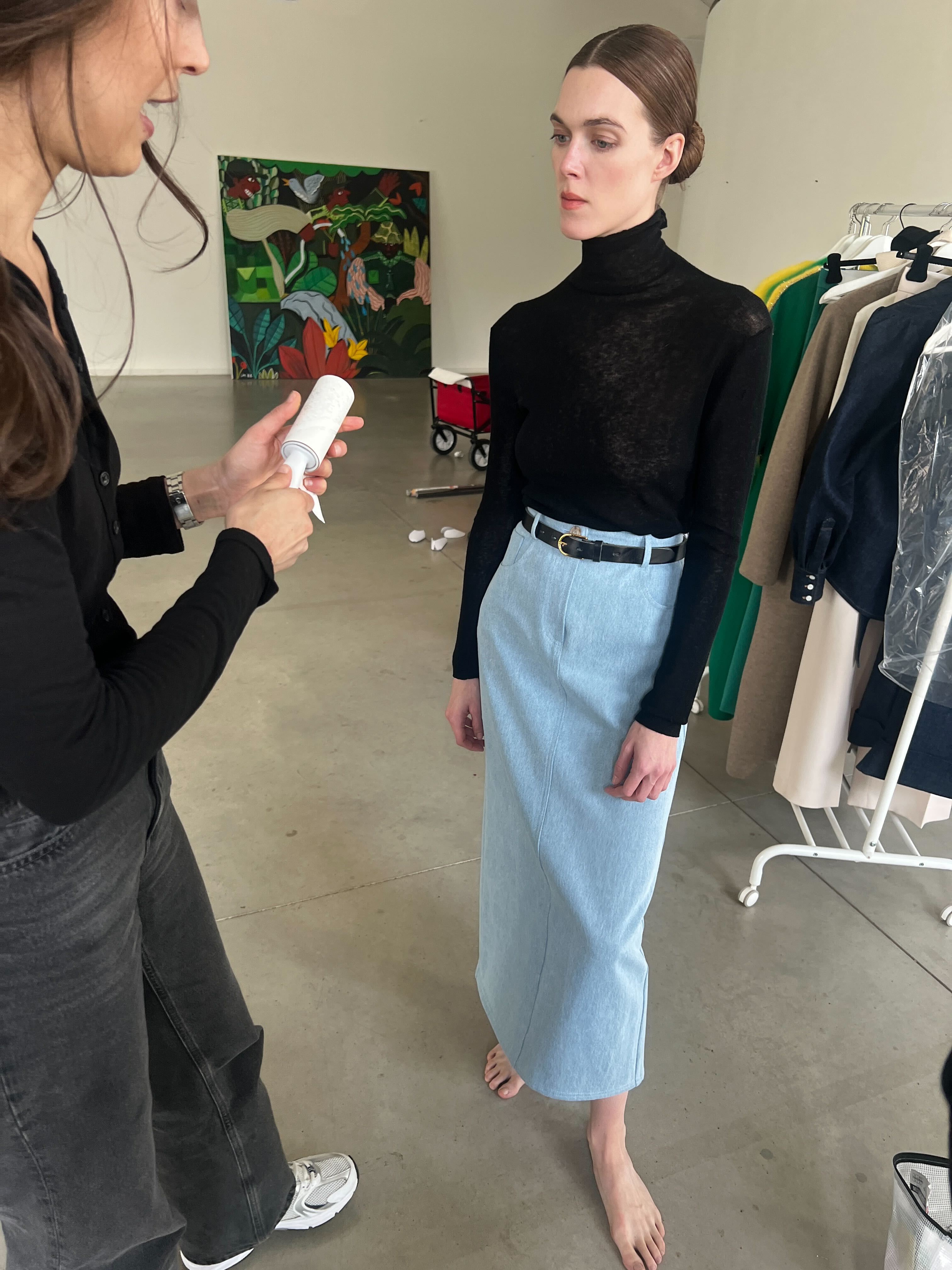 RHÚNE Isa Denim Skirt Skirt