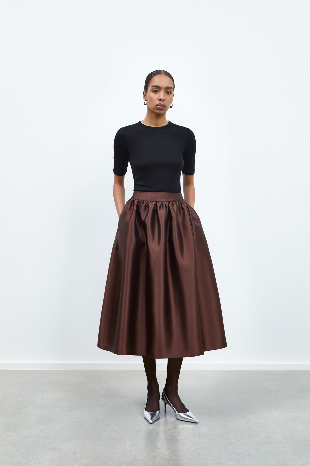 RHÚNE Jade Skirt  brown