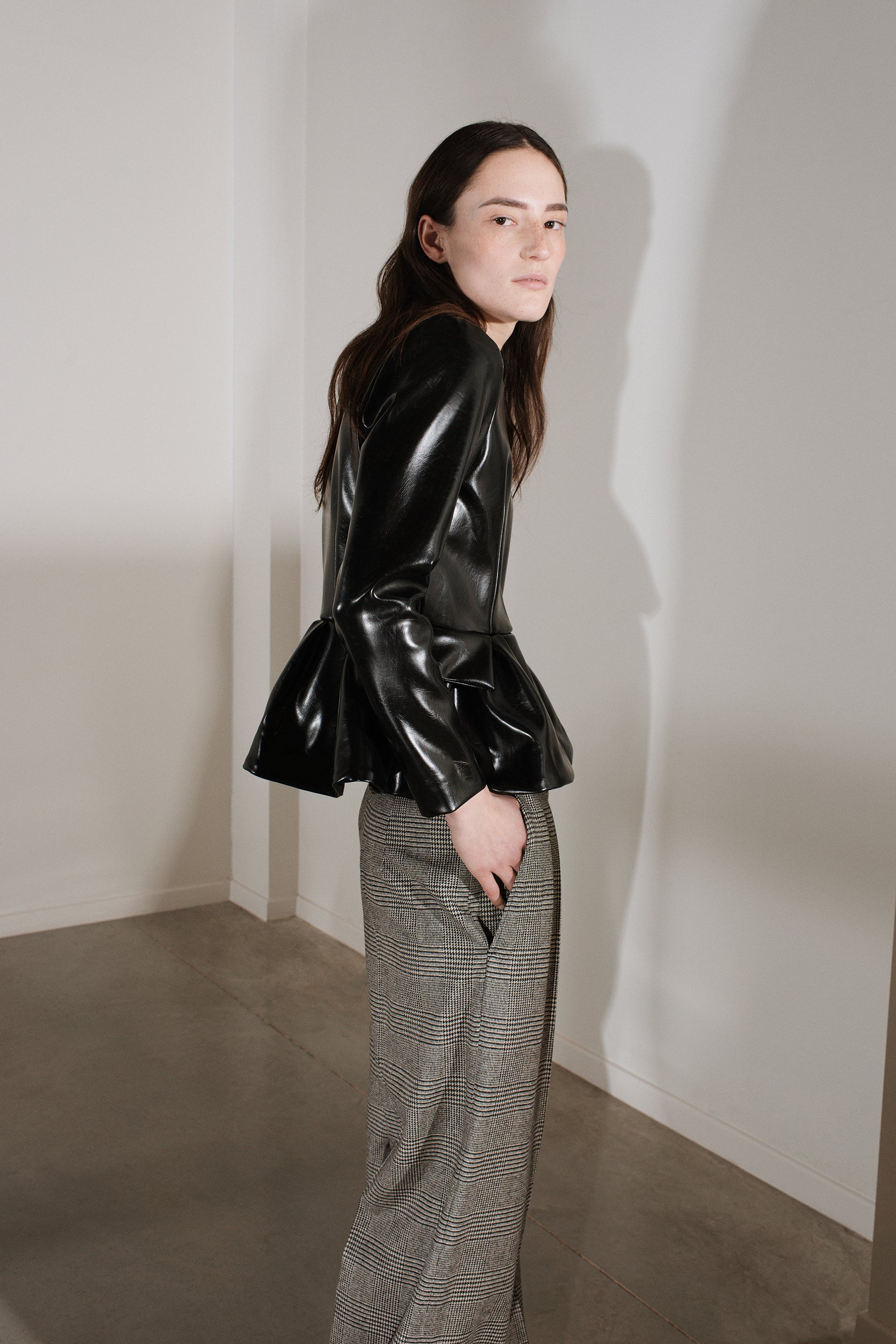 Ida Long Sleeves Leather
