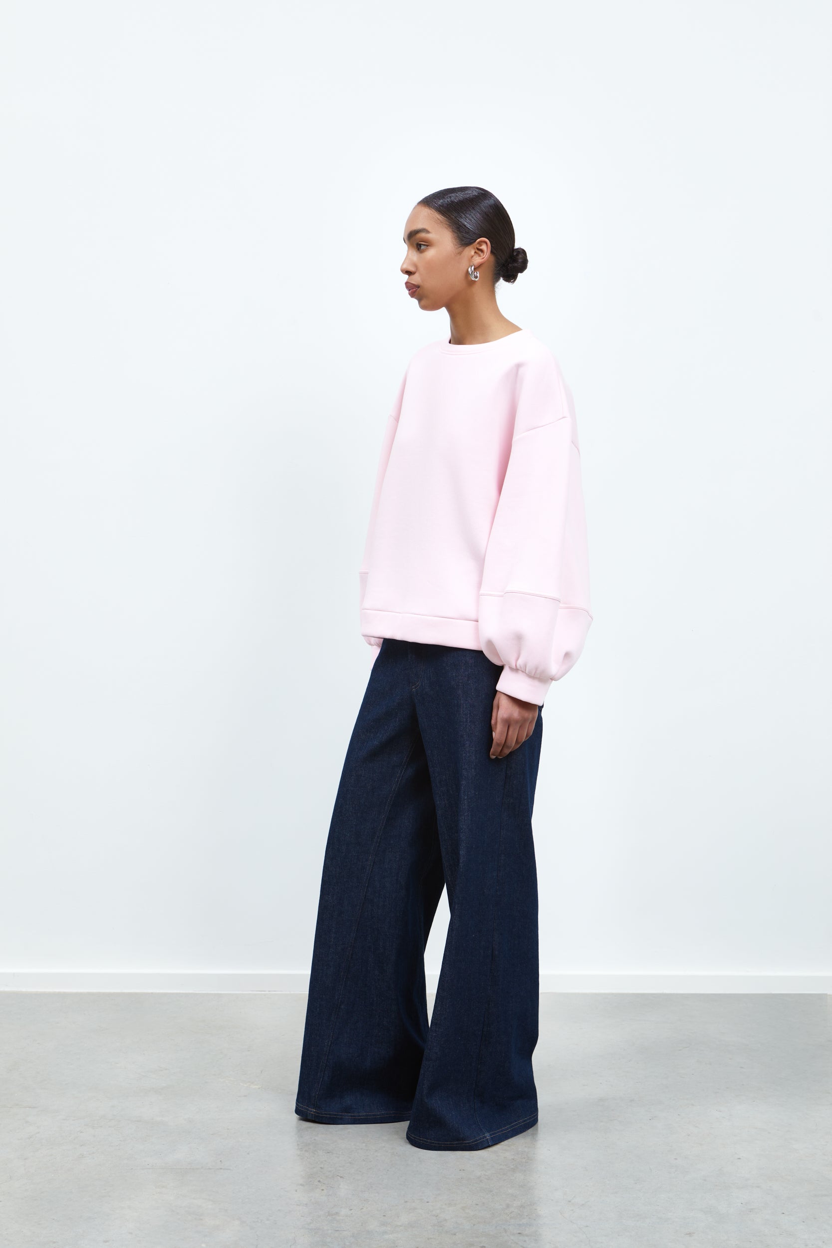 RHÚNE Lorelie Sweat Sweater Pink