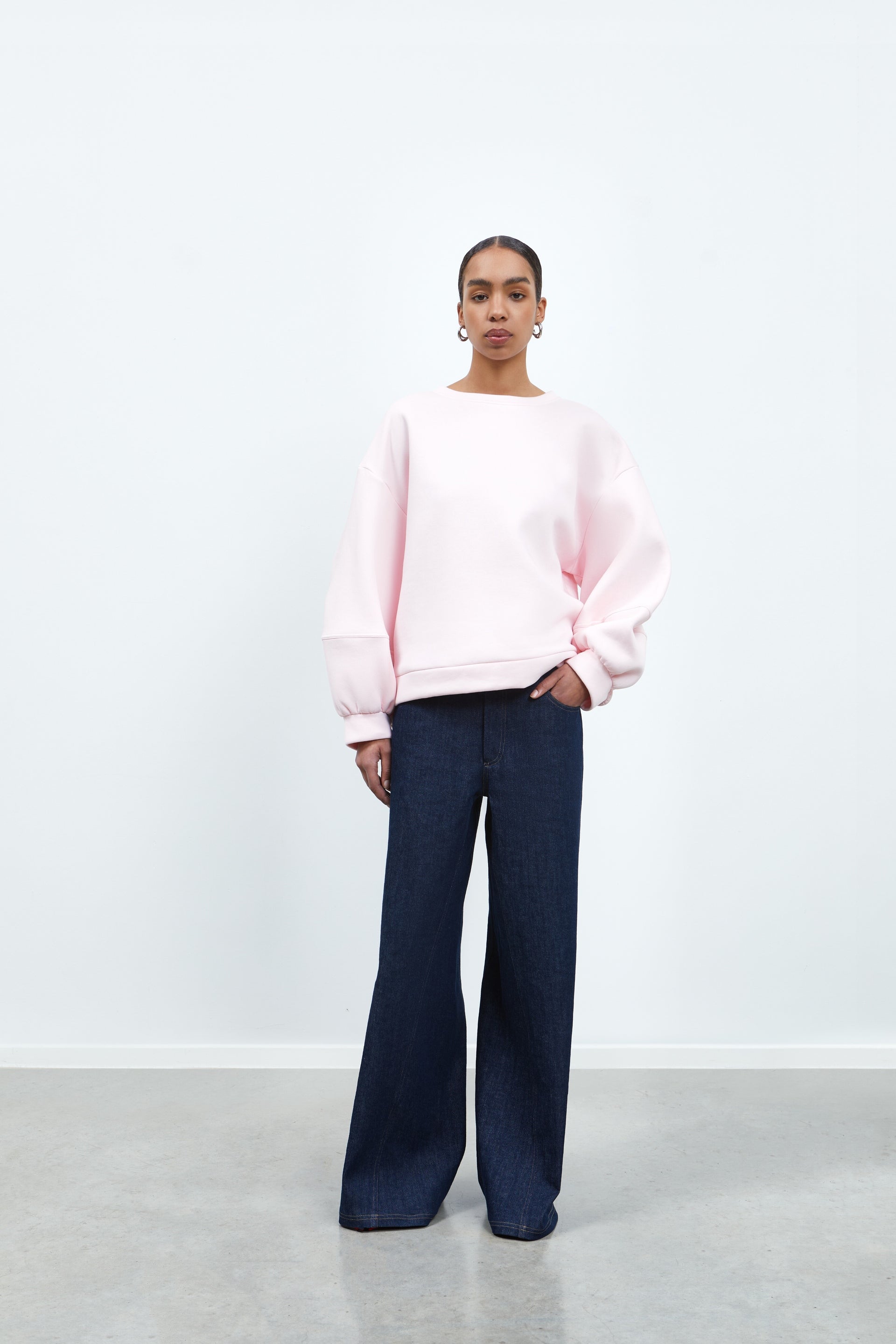 RHÚNE Lorelie Sweat Sweater Pink