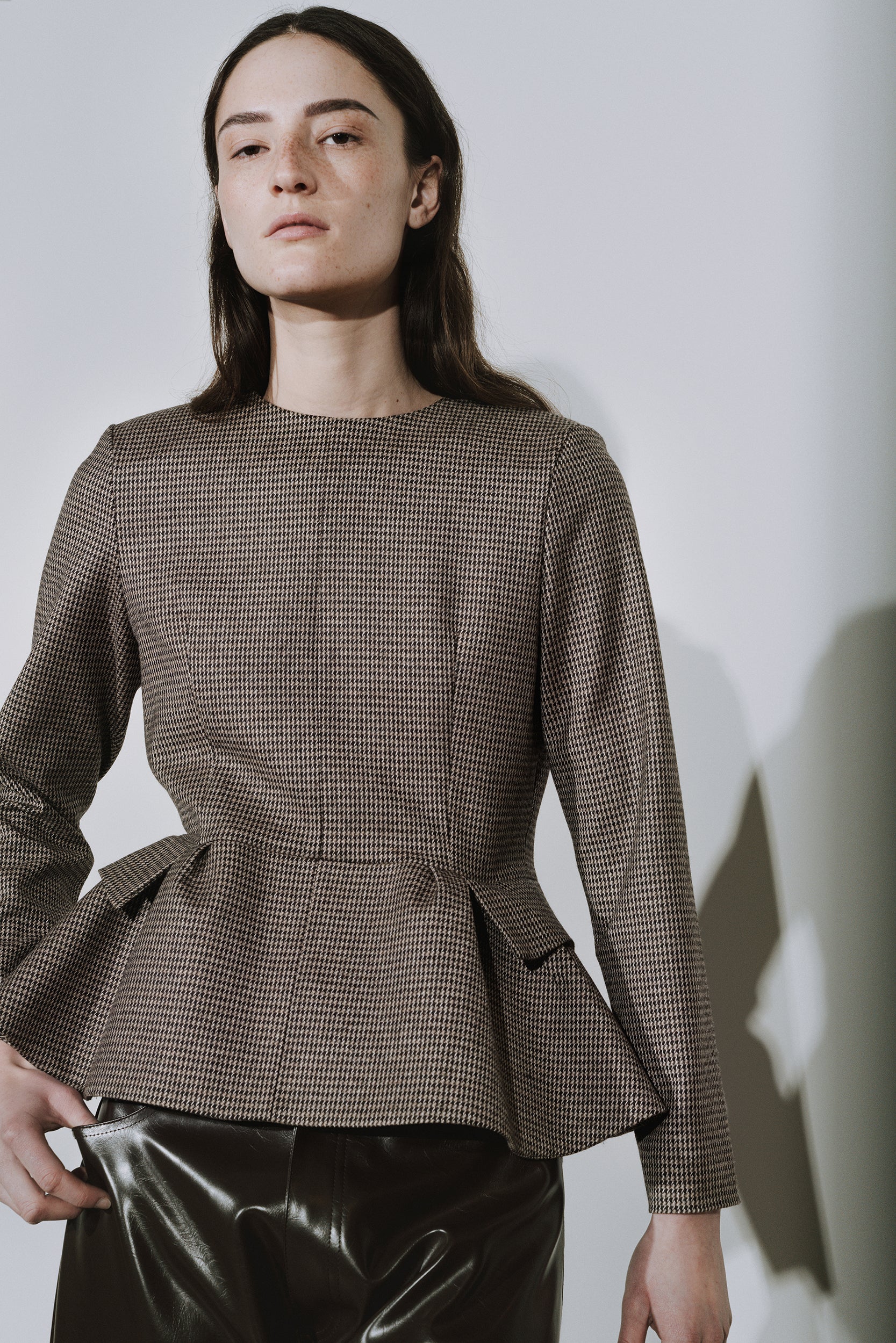 Ida Long Sleeves Pied de Coq